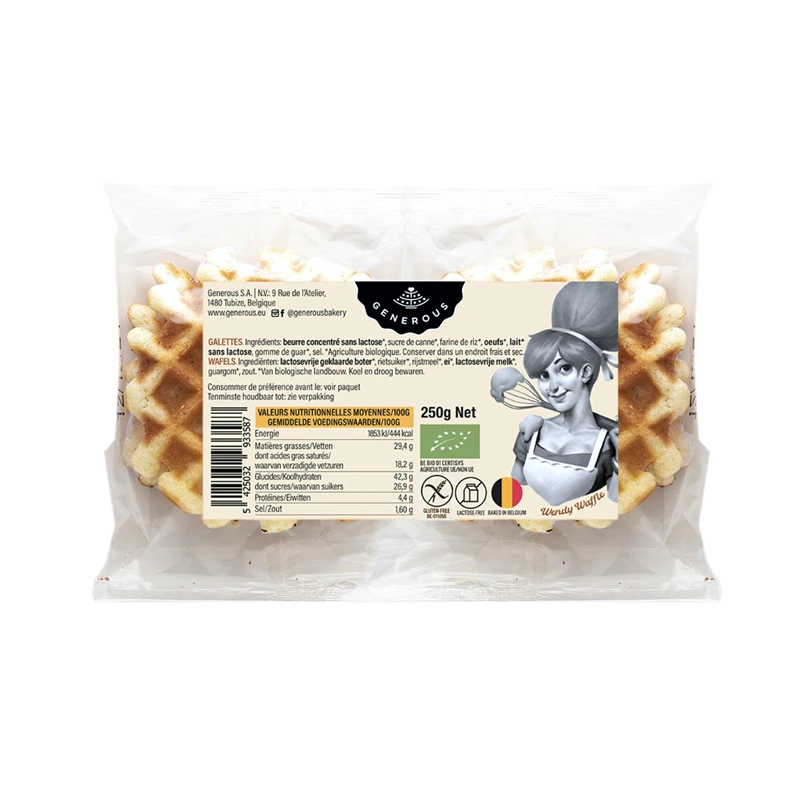 [PF/1008-u] Wendy Waffle nature 250g Bio
