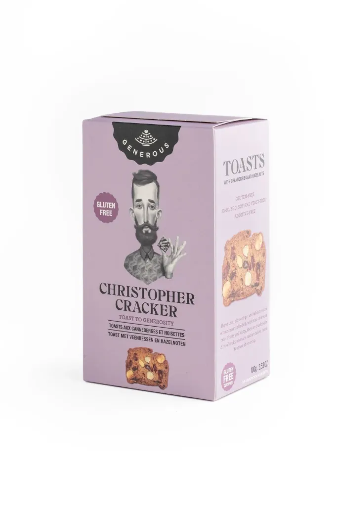 Christopher Toast Cranberry&Hazelnut 100g Non Bio